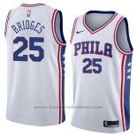 Maglia Philadelphia 76ers Mikal Bridges #25 Association 2018 Bianco