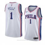 Maglia Philadelphia 76ers Norvel Pelle #1 Association 2017-18 Bianco