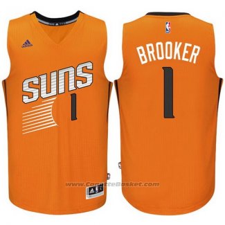 Maglia Phoenix Suns Devin Booker #1 Arancione