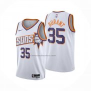 Maglia Phoenix Suns Kevin Durant No 35 Association 2025-26 Bianco