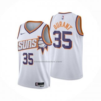 Maglia Phoenix Suns Kevin Durant No 35 Association 2025-26 Bianco