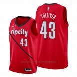 Maglia Portland Trail Blazers Anthony Tolliver #43 Earned Rosso