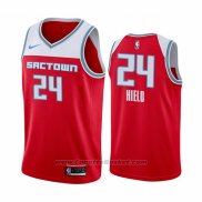 Maglia Sacramento Kings Buddy Hield #24 Citta Rosso