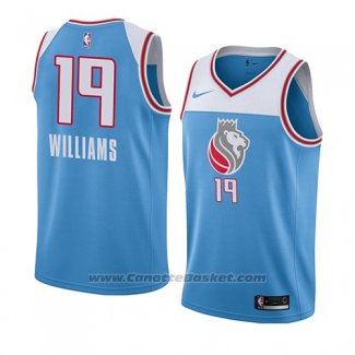 Maglia Sacramento Kings Troy Williams #19 Citta 2018 Blu