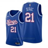 Maglia Sacramento Kings Vlade Divac #21 Classic Edition 1990-94 Blu