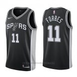 Maglia San Antonio Spurs Bryn Forbes #11 Swingman Icon 2017-18 Nero