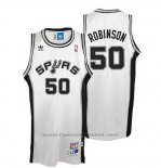 Maglia San Antonio Spurs David Robinson #50 Retro Bianco