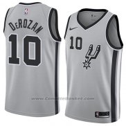 Maglia San Antonio Spurs Demar Derozan #10 Statement 2018 Grigio