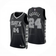 Maglia San Antonio Spurs Devin Vassell No 24 Statement 2024-25 Nero