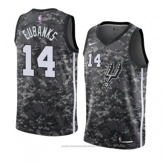 Maglia San Antonio Spurs Drew Eubanks #14 Citta 2018 Grigio