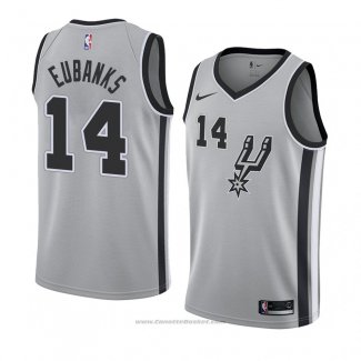 Maglia San Antonio Spurs Drew Eubanks #14 Statement 2018 Grigio