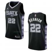 Maglia San Antonio Spurs Malaki Branham #22 Statement 2022-23 Nero