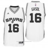 Maglia San Antonio Spurs Pau Gasol #16 Bianco