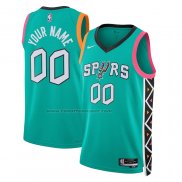 Maglia San Antonio Spurs Personalizzate Citta 2022-23 Verde