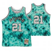 Maglia San Antonio Spurs Tim Duncan NO 21 Galaxy Verde