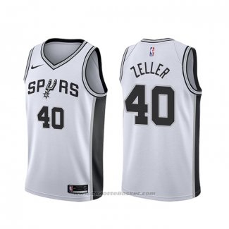 Maglia San Antonio Spurs Tyler Zeller #40 Association Bianco