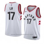 Maglia Tornto Raptors Jeremy Lin #17 Association 2018 Bianco