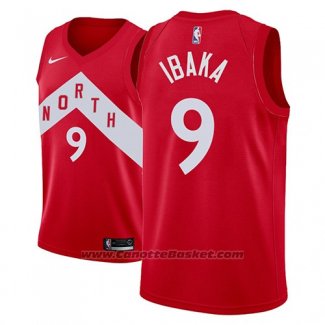 Maglia Tornto Raptors Serge Ibaka #9 Earned 2018-19 Rosso