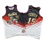 Maglia Tornto Raptors Vince Carter Mitchell & Ness Nero Rosso