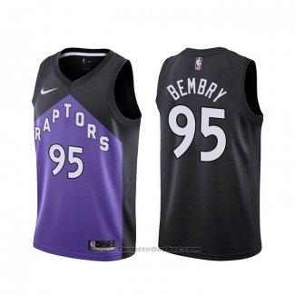 Maglia Toronto Raptors DeAndre Bembry #95 Earned 2020-21 Nero Viola