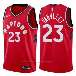 Maglia Toronto Raptors Fred Vanvleet #23 Icon 2017-18 Rosso