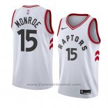 Maglia Toronto Raptors Greg Monroe #15 Association 2018 Bianco