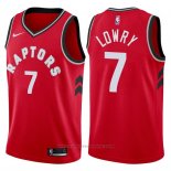 Maglia Toronto Raptors Kyle Lowry #7 2017-18 Rosso