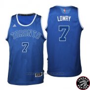 Maglia Toronto Raptors Kyle Lowry #7 Retro Blu