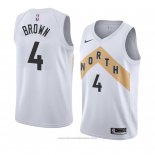 Maglia Toronto Raptors Lorenzo Marrone #4 Citta 2018 Bianco