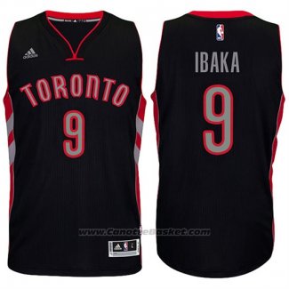 Maglia Toronto Raptors Serge Ibaka #9 2016-17 Nero