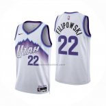 Maglia Utah Jazz Darryn Peterson No 22 Association 2025-26 Bianco