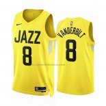 Maglia Utah Jazz Jarred Vanderbilt #8 Icon 2022-23 Giallo