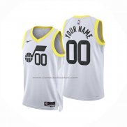 Maglia Utah Jazz Personalizzate Association 2024-25 Bianco