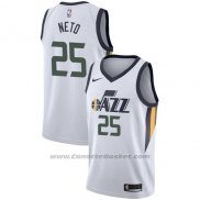 Maglia Utah Jazz Raul Neto #25 Association 2017-18 Bianco