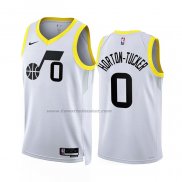 Maglia Utah Jazz Talen Horton-tucker #0 Association 2022-23 Bianco