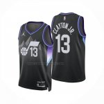 Maglia Utah Jazz Walter Clayton Jr No 13 Statement 2025-26 Nero