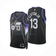 Maglia Utah Jazz Walter Clayton Jr No 13 Statement 2025-26 Nero