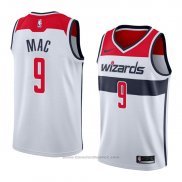 Maglia Washington Wizards Sheldon Mac #9 Association 2018 Bianco