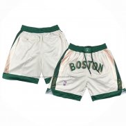 Pantaloncini Boston Celtics Citta Just Don 2023-24 Crema