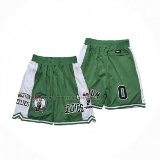 Pantaloncini Boston Celtics Just Don Citta 2025 Verde
