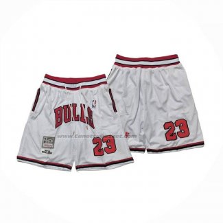 Pantaloncini Chicago Bulls Mitchell & Ness Just Don 1997-98 Bianco