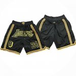 Pantaloncini Los Angeles Lakers Just Don Nero