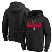 Felpa con Cappuccio Chicago Bulls Practice Performance 2022-23 Nero