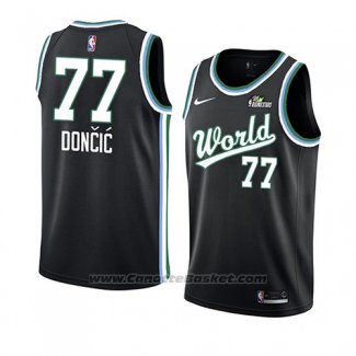 Maglia 2019 Rising Star Luka Doncic #77 World Nero