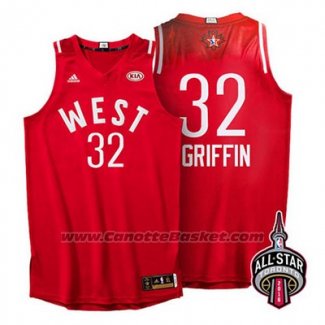 Maglia All Star 2016 Blake Griffin #32 Rosso