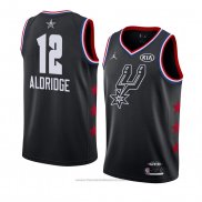 Maglia All Star 2019 San Antonio Spurs Lamarcus Aldridge #12 Nero