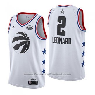 Maglia All Star 2019 Tornto Raptors Kawhi Leonard #2 Bianco