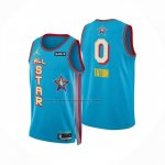 Maglia All Star 2025 Jayson Tatum No 0 Blu Claro