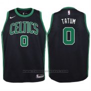 Maglia Bambino Boston Celtics Jayson Tatum #0 2017-18 Nero