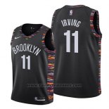 Maglia Bambino Brooklyn Nets Kyrie Irving #11 Citta 2019-20 Nero